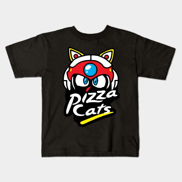 Pizza Cats - Samurai Pizza Cats Kids T-Shirt by johnoconnorart